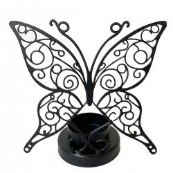 Portavelas Mariposa Metal...