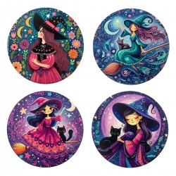 Posavasos Bruja x4 Modelos...