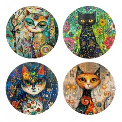 Posavasos Gato x4 Modelos...