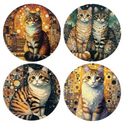 Posavasos Gato x4 Modelos...