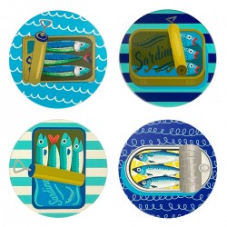 Posavasos Sardinas x4...