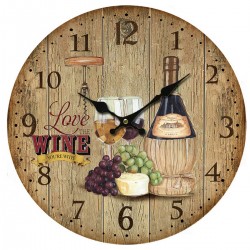 Reloj de Pared Vino 34 cm...