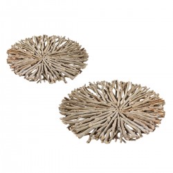 Adorno de Pared x2 Madera...