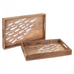 Bandejas de Madera x2 con...