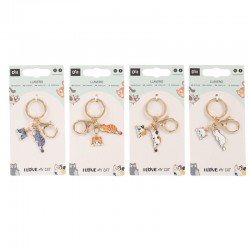 LLAVERO GATOS 4M (12 - 24) x4