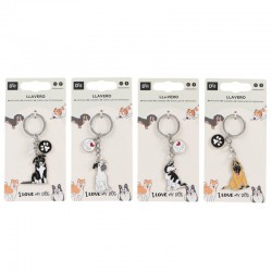 LLAVERO PERROS 4M (12 - 24) x4