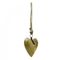 Colgante Corazón Madera de...