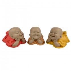 Figura Monje Budista x3...