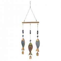Movil de Pared Peces Madera...