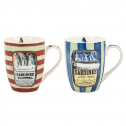 Taza Sardinas Porcelana...