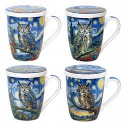 Taza Filtro Búho Porcelana...