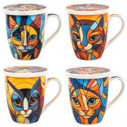 Taza con Filtro y Tapa Gato...