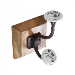 Perchero Pared Madera 2...