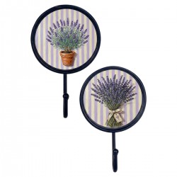 Percha Pared Lavanda x2...