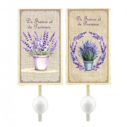 Percha Pared Lavanda x2...