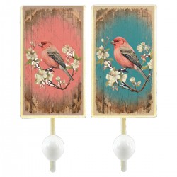 Perchero Pared Pajaro x2...