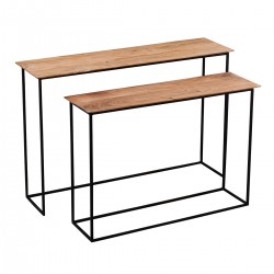 Mesa Consola Nido x2 Madera...