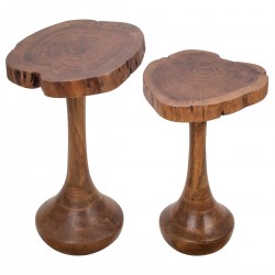 Mesita Auxiliar x2 Madera...