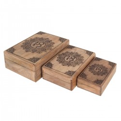 Cajas de Madera con Tapa x3...