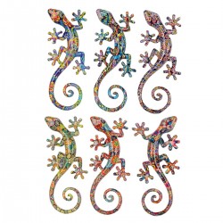 Adorno de Pared x6 Lagartos...