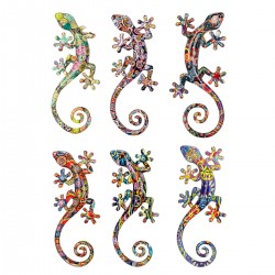 Adorno de Pared x6 Lagartos...