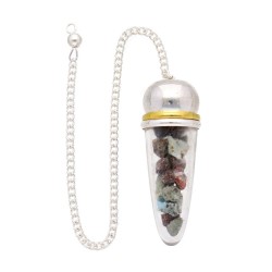 Péndulo Gota Larimar Resina...