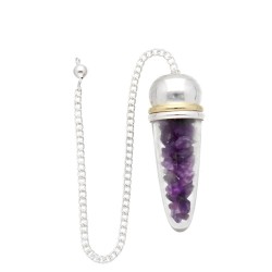 Péndulo Gota Amatista Con...