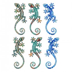 Adorno de Pared x6 Lagartos...