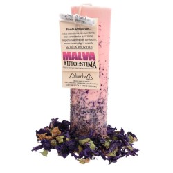 Vela Artesanal con Malva -...