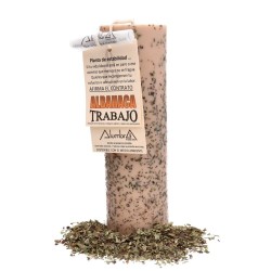 Vela Artesanal con Albahaca...