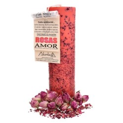 Vela Artesanal con Rosas -...