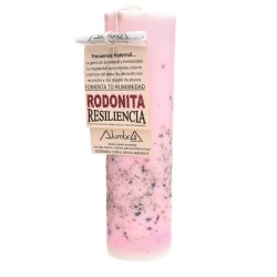 Vela Artesanal con Rodonita...