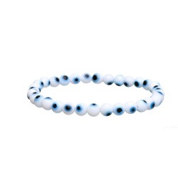 Pulsera De Ojo Turco Blanco...
