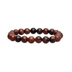 Pulsera De Obsidiana Caoba...