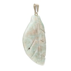 Colgante Hoja De Amazonita...