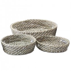 Set de 3 Cesta Plana...