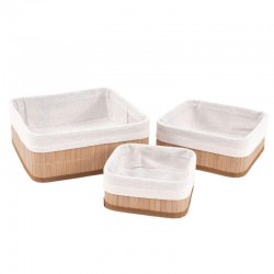 Juego de 3 Cestas Bambu...