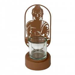 Portavelas Figura de Buda,...