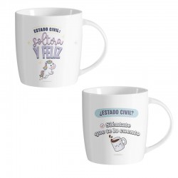 Taza Mug Solteros x2...