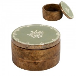Caja Redonda Madera con...