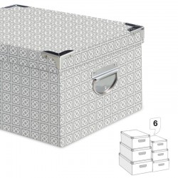 Juego de 6 cajas de Carton...