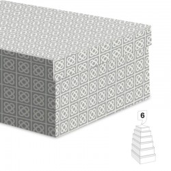 Juego de 6 cajas de Carton...