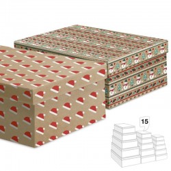 Juego 15 Cajas Kraft...