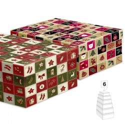 Juego 6 Cajas Navidad...