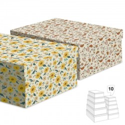 Juego de 10 Cajas Flores de...