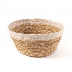 Cesta redonda bicolor de...