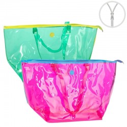 Bolso Transparente Fluor x2...