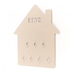 Llavero de pared beige en...