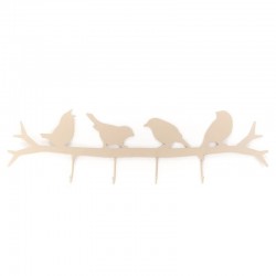Perchero de pared beige...
