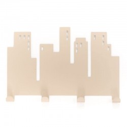 Perchero de pared beige...
